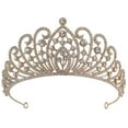 thumbnail image 1 of MasteelfCA Wedding Bride Crown Bridal Rhinestone Crown Birthday Party Tiara Wedding Hair Accessory, 1 of 7