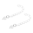 thumbnail image 3 of 2 Uds Cadenas Extensoras De Plata De Ley 925 Amor Corazón Conectar Cadena Plata Sunnimix Pulseras de cadena de extensión, 3 of 8
