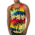 thumbnail image 2 of LSLJS Mens Gradient Print Tank Tops Sleeveless Crew Neck T Shirt Beach Muscle Tank Tops, 2 of 5