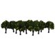 thumbnail image 4 of 2x 20x árboles frutales de paisaje de plástico para decoraciones de huertos de arquitectura modelo Yotijar árboles frutales modelo, 4 of 10