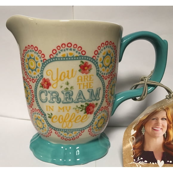 Creamer The Pioneer Woman con patas de gres para jacinto