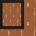 thumbnail image 2 of 3S Brother's Home Décor Curtains BOHO Design Set of 2 Panels Velvet Look Hanging Back Tap and Rod Pocket Décor Nursery Room Bedroom Kitchen Window - Made in Turkey 35Brick (52"Wx108"L), 2 of 6