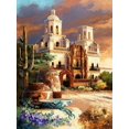 thumbnail image 2 of Lee, James 25x32 White Modern Wood Framed Museum Art Print Titled - Mission Scene, 2 of 4