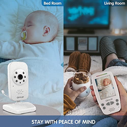 AXVUE Video Baby Monitor with Two Cameras and Comfort-Designed Screen by Axvue, Model E662.