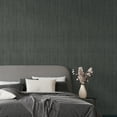 thumbnail image 4 of CHIHUT Dark Grey Grasscloth Wallpaper Peel and Stick Wallpaper for Walls Self Adhesive 17.7"x100", 4 of 7