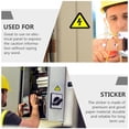 Triangular Caution Sticker LOLIPPYY High Voltage Warning Decal Yellow Durable Electric Panel Label ...