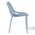 thumbnail image 6 of WestinTrends Playa Outdoor Stackable Modern Plastic Dining Chairs (Set of 2), French Blue, 6 of 13