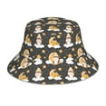 thumbnail image 3 of Daiia Cute Bee Gnome Pattern Bucket Hat - Trendy Cotton Sun Hat for Beach, Golf, Fishing - Fun Outdoor Vacation Boonie for Men and Women, 3 of 9