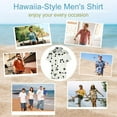 thumbnail image 6 of Colored Grid Geometry Men's Shirts Short Sleeve Casual Shirts Button Down Shirt for Men Beach Summer Wedding Shirt, 6 of 6
