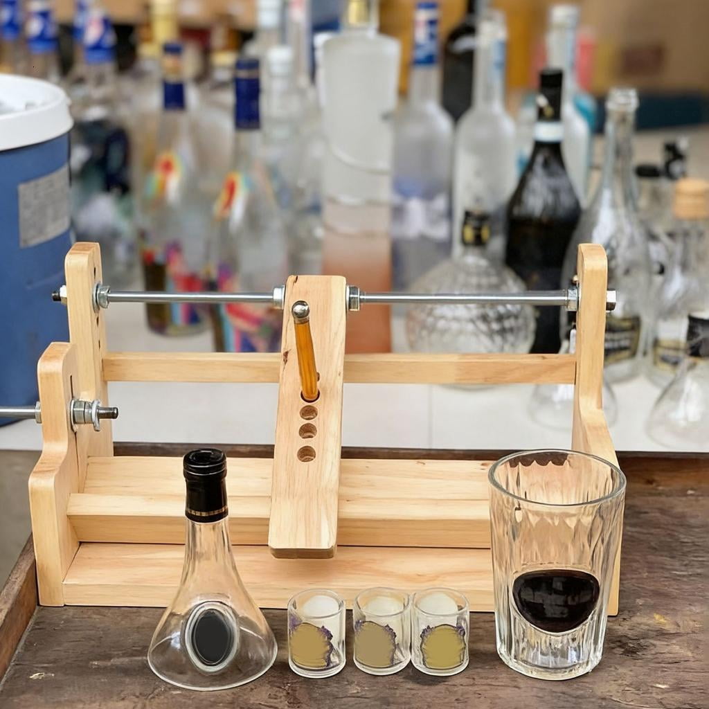 Wooden Bottle Cutting Machine Easy To Use For Creating Unique Recycled Glass Decorations At Home