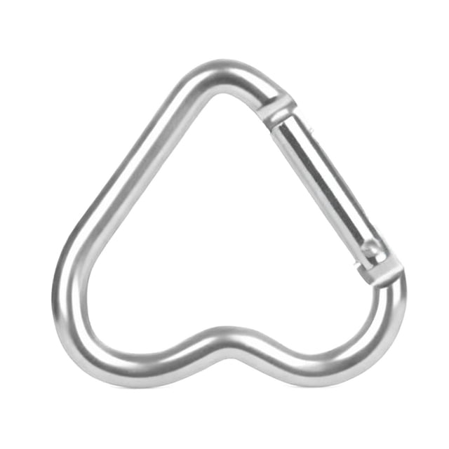Llavero Mosquetón De aleación De Aluminio En Forma De Corazón Hebilla Colgante De Metal Resistente Para Acampar Para Senderismo Llavero Con Botella De Agua