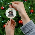 thumbnail image 4 of German Shorthaired Pointer Gsp Mother Book Lover Happy Mother's Day Ceramic Round Ornament GSP Lover Dog Gift Home Tree Decor - 03004, 4 of 5