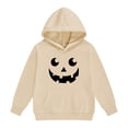 thumbnail image 5 of Girls Oversized Hoodies Halloween Pumpkin Graphic Hooded Sweatshirts Teen Kids Cute Funny Pullover Tops Cotton Casual Fashion Sweater, 5 of 6
