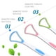thumbnail image 5 of [Silicona suave] Limpiador de raspador de lengua de 3 piezas, raspador de boca, juego de limpiador avanzado, herramienta de tratamiento de mal aliento, kit eficaz Ormromra HMHZ393, 5 of 7