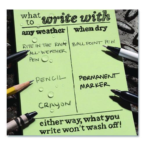 All-Weather Wire-O Notebook, 1-Subject, Universal: Narrow Rule and Quadrille Rule, Dark Green Cover, | Bundle of 2