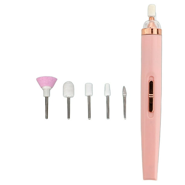 Soidarity Taladro eléctrico para uñas, conjunto de taladros para pedicura, pulidor, lima de uñas ajustable, pluma para manicura, equipo, Type3 NO3