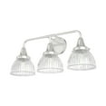 thumbnail image 2 of Hunter - Cypress Grove 3-light Brushed Nickel, Medium Size Vanity Light, Dimmable, Transitional Style, for Bedrooms, Dining, Living Rooms - 19353, 2 of 8