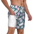 thumbnail image 3 of Balery Cute Rabbit Easter Mens Swim Trunks Swim Shorts for Men Quick Dry Inseam Beach Shorts with Compression Liner Pocket-3X-Large, 3 of 9