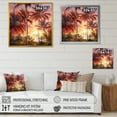 thumbnail image 4 of Designart "Radiant Sunset Among The Palm Trees IV" Palms & Palm Trees Canvas Art Print, 4 of 7