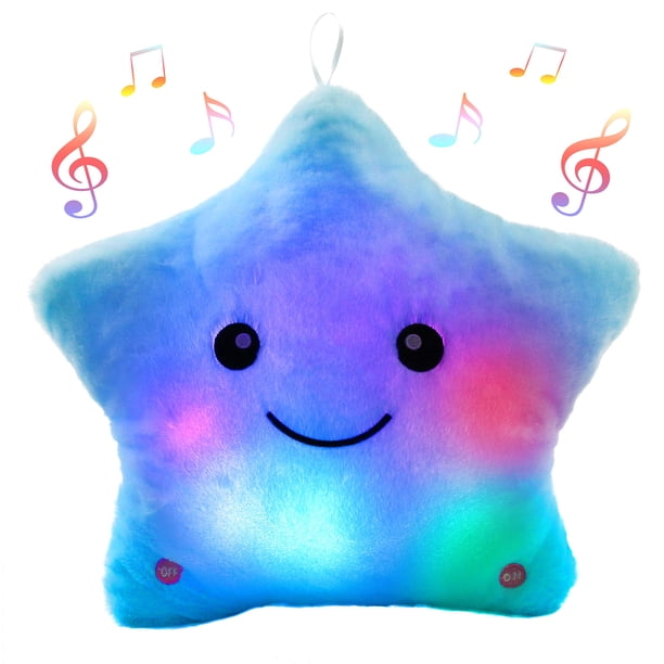 Peluche de Peluche BSTAOFY Twinkle Star Lullaby Azul Claro 33 cm