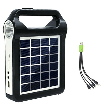 

Portable Solar Panel Light Solar Generator System USB Port with Lamp Lighting