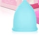 thumbnail image 5 of Copa menstrual de silicona para mujer, copa de limpieza plegable, disco menstrual, reutilizable, portátil, a prueba de fugas, juego azul L 25ml, 5 of 10