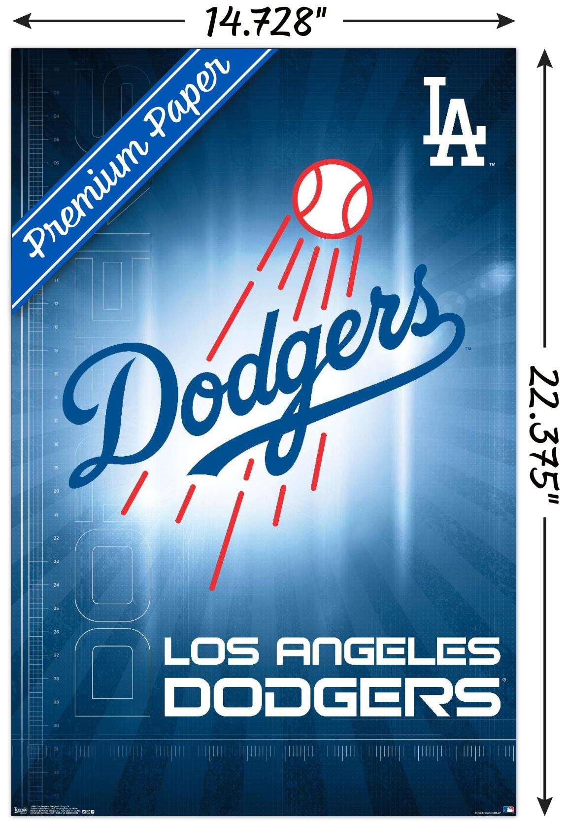 Los Angeles Dodgers 2020 World Series Champions 23'' x 34'' Poster