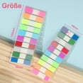 thumbnail image 3 of Repositionable Page Markers, Wide Applications Fluorescent Translucent Sticky Tabs, High Quality Index Tab Stickers for Notebooks, Versatile Design for Task Planning (400 PCS, 10 colors), 3 of 7