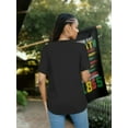 thumbnail image 4 of Christmas Trees Print Merry Christmas Shirt Short Sleeve Shirts for Women Black One-Piece, 4 of 6
