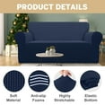 thumbnail image 6 of Sanmadrola 100% Waterproof Sofa Cover Non Slip Couch Cover Stretch Slipcover Leakproof Couch Protector for Kids Dogs Cats Pets, Dark Blue, Oversized Sofa, 6 of 12