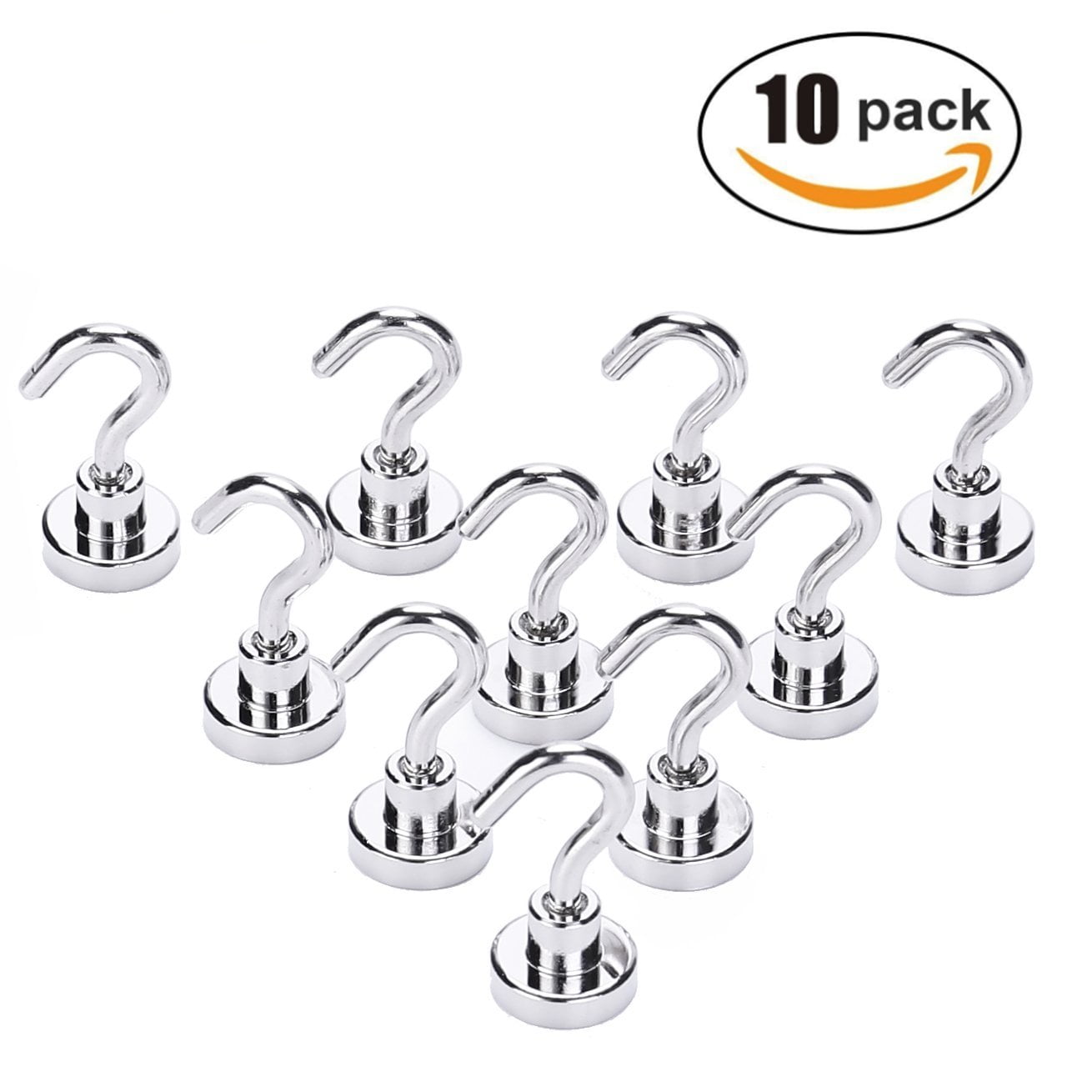 Hooks,Maximum 22 LB Heavy Duty Neodymium Rare Earth Hook with 3 Layers' Ni