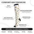 thumbnail image 3 of Bixox Bee Print Compression Socks,Compression Socks Women & Men Circulation for Medical,Running,Athletic, 3 of 7