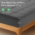 thumbnail image 2 of Extra Thick Full Mattress Topper, Cooling Mattress Pad Cover, Mattress Protector with 8-21 Inch Deep Pocket,Gray, 2 of 8