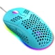 thumbnail image 4 of Matsuzay Ratón para videojuegos M8, ligero, RGB, 6400DPI, ergonómico, tipo panal, para ordenador, Gamer, con cable USB para 7/8/10 Juegos de teclado y mouse para computadora Azul, 4 of 6