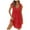 Red, variant on TJAZFJPA Black Mini Dress Women's Summer Casual V Neck Sleeveless Mini Dress Tie Shoulder Width Layered Ruffles Flowing A Line Skirt Short Skirt Dress for Wedding Guest Silk Dresses for Women