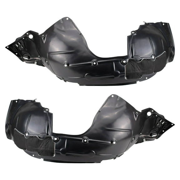 TRQ Front Inner Fender Liner Set Compatible with 2017-2019 Honda Civic BDA14628
