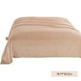 thumbnail image 3 of Dalang Soft Fleece Blanket Twin Size - Luxury Bed Blankets Lightweight Plush Fuzzy Cozy Twin Blanket for Sofa, Couch, Travel, Camping,78.7x90.5In(Khaki), 3 of 8