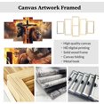 thumbnail image 5 of ZHONGYUTONG 5 Piece Christian Wall Art Jesus Pictures Set of 5 for Christ Church Dining Living Room Home Decor Cross Painting Canvas God Poster Prints Framed (16x24inx2pcs 16x32inx2pcs 16x40inx1pcs), 5 of 5
