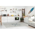 thumbnail image 4 of Simply Daisy 5' x 7' Large Ship Wheel Nautical Chenille Rug, Dusty Smoke, 4 of 4