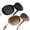 Black+Gradient Brown, variant on KALIYADI Oversized Sunglasses for Women, Vintage Women Sunglasses Trendy Polarized Sunglasses with UV Protection