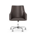 thumbnail image 1 of Cabot Mid Back Leather Office Chair in Brown - Bonded Leather, 1 of 8