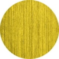 thumbnail image 1 of Ahgly Company Indoor Round Abstract Yellow Contemporary Area Rugs, 6' Round, 1 of 4