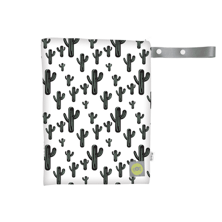Baby Wet Bag - Itzy Ritzy® Travel Happens™ Medium Sealed Wet Bag with Adjustable Handle, Cactus Crew