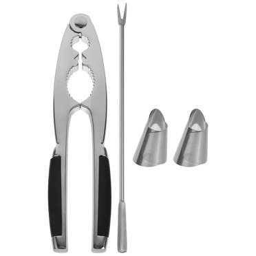 Shisuyan 1 Set of Multifunctional Nutcracker Stainless Steel Nutcracker Nut Opener Tool Dried Fruit Pick