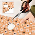 thumbnail image 6 of Yayeee Faucet Mat for Kitchen Sink 30" Diatomite Long Splash Guard Pad, Orange Ghost Plaid Pattern, 2 Pack, 6 of 7