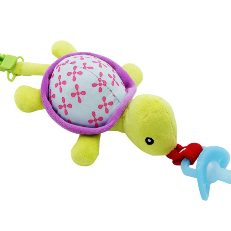 Baby Pacifier Holder Hanging Removable Plush Animal Doll Toy Soothie