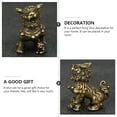 thumbnail image 2 of PAMINGONO 1 Pair Copper Lion Decor Traditional Chinese Style For Home And Office Placement, 2 of 8