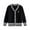 Style1-Black, variant on HCNTES Kids Girls Cable Knit Cardigan Sweater Solid Cotton Button Down Long Sleeve Sweater Uniform Cardigan Outerwear(5-7 Years,Style2-Blue)