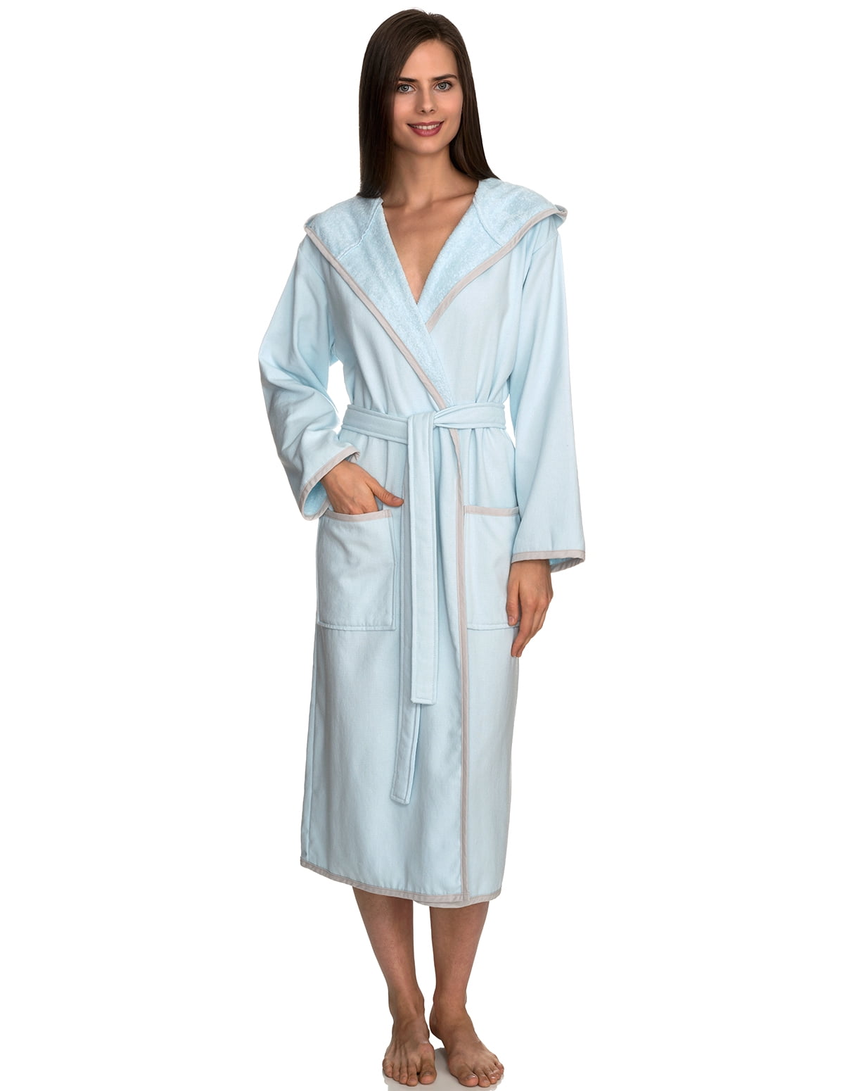TowelSelections TowelSelections Women's Robe, Cotton Lined Hooded