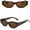 Browntea, variant on Retro Cat Eye Sunglasses Women Vintage Small Eyewear Women/Men Rivet Sun Glasses Female Eyewear UV400